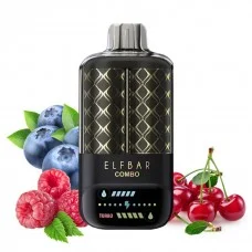Одноразовая электронная сигарета Elf Bar Combo Blueberry Sour Raspberry & Cherry (Черника Кислая Малина & Вишня) (25000 Затяжек)